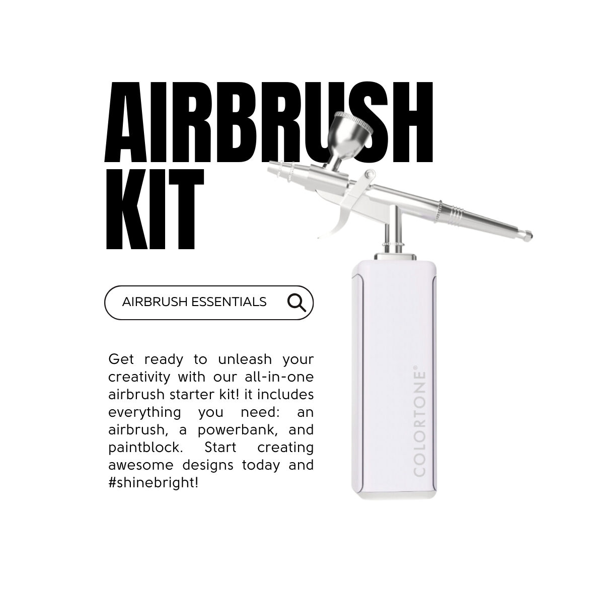 Airbrush Kit Geen upgrade | Colortone