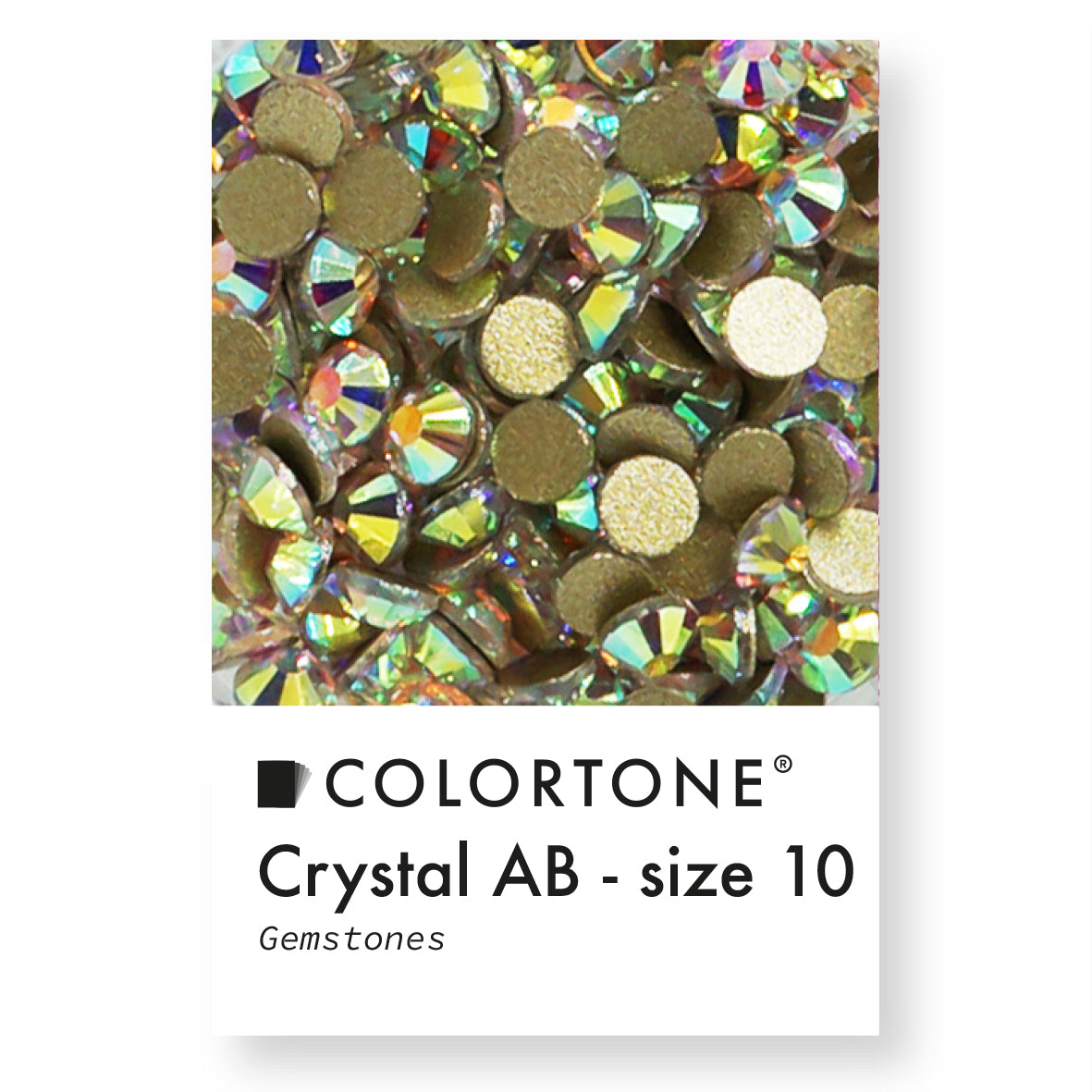 Crystal Aurora Borealis Gemstones - Size 10 | Colortone