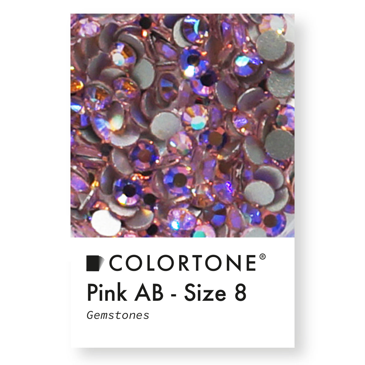 Pink Aurora Borealis Gemstones - Size 8 | Colortone