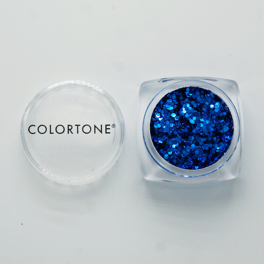 Cobalt - Medium Mix Glitter Potje | Colortone