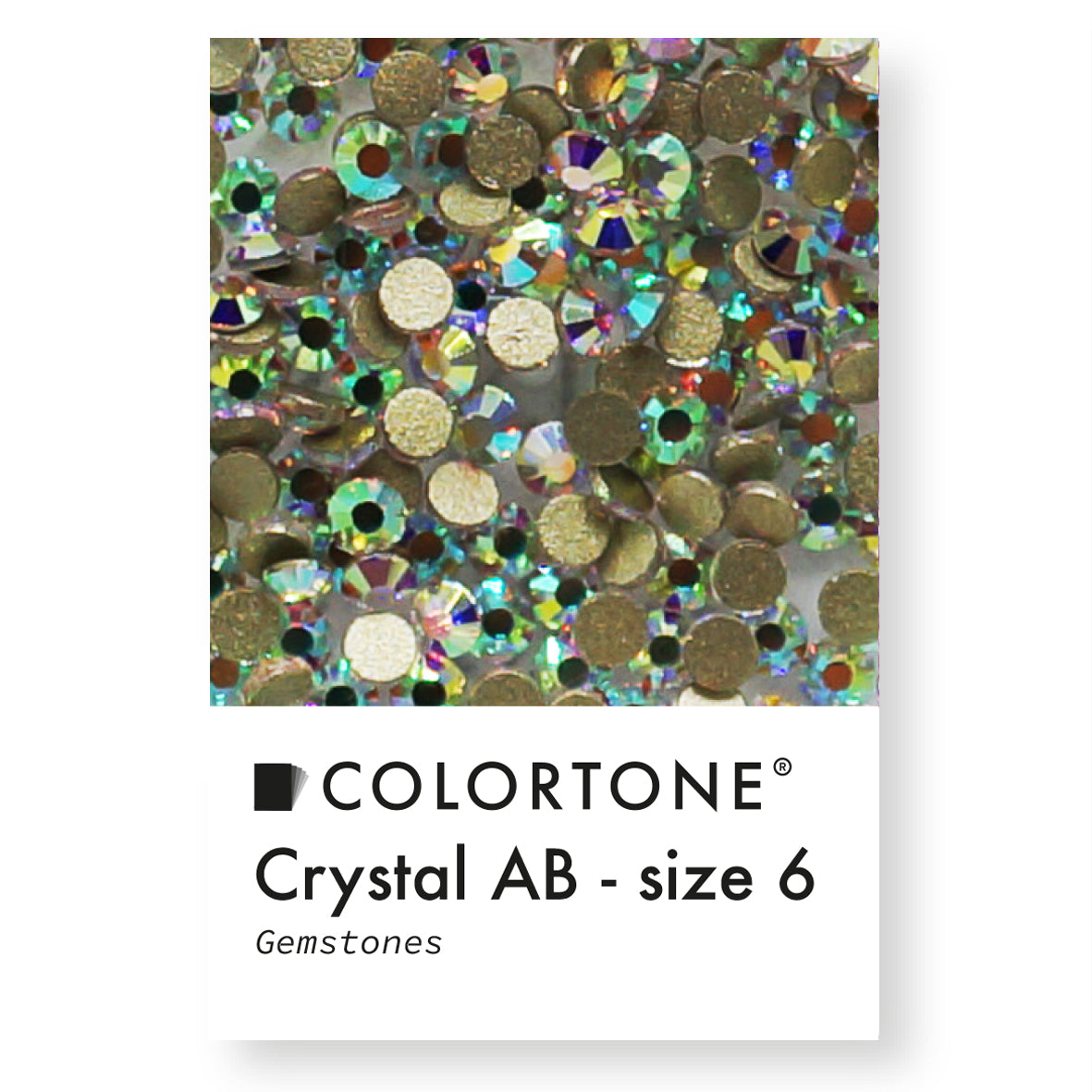 Crystal Aurora Borealis Gemstones - Size 6 | Colortone