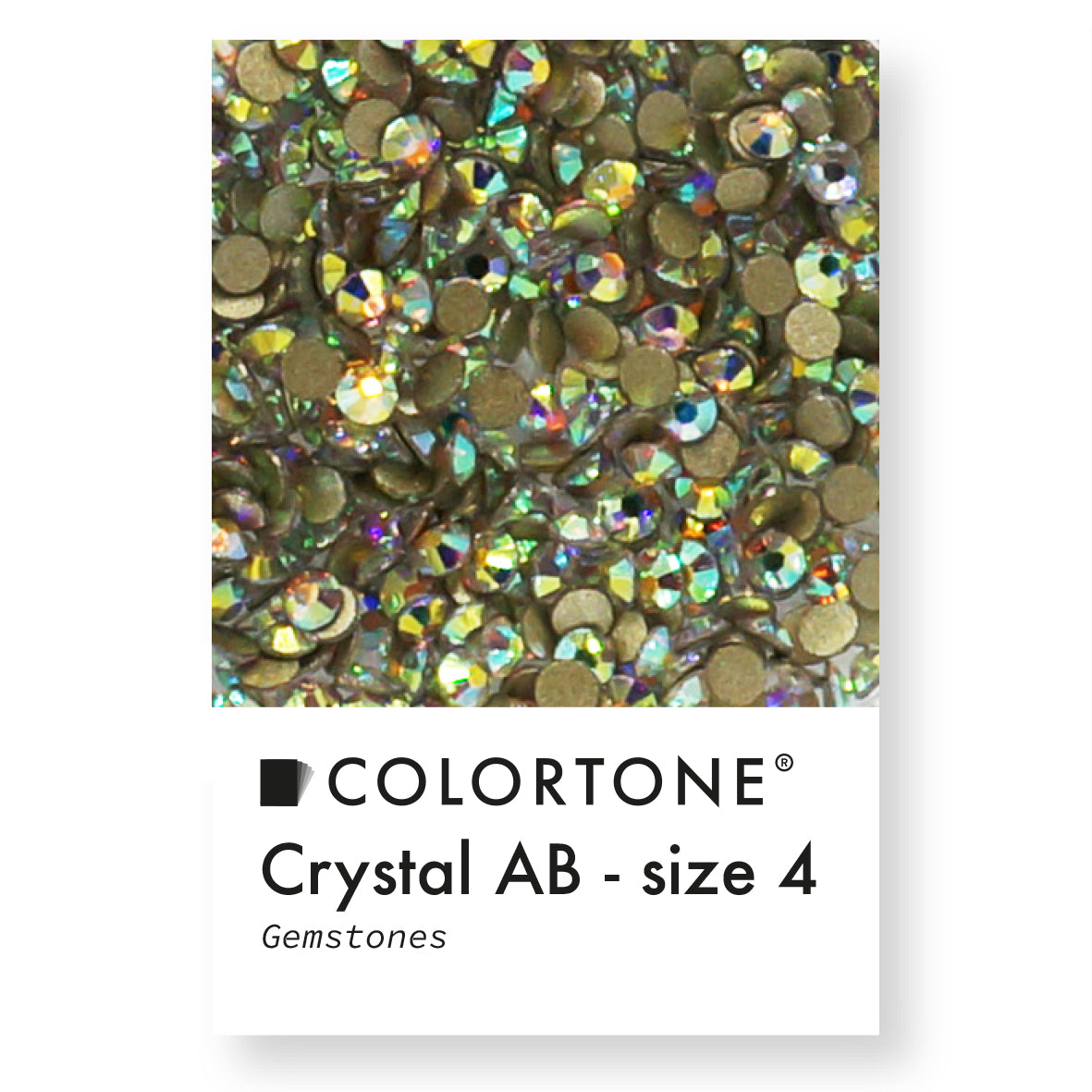 Crystal Aurora Borealis Gemstones - Size 4 | Colortone