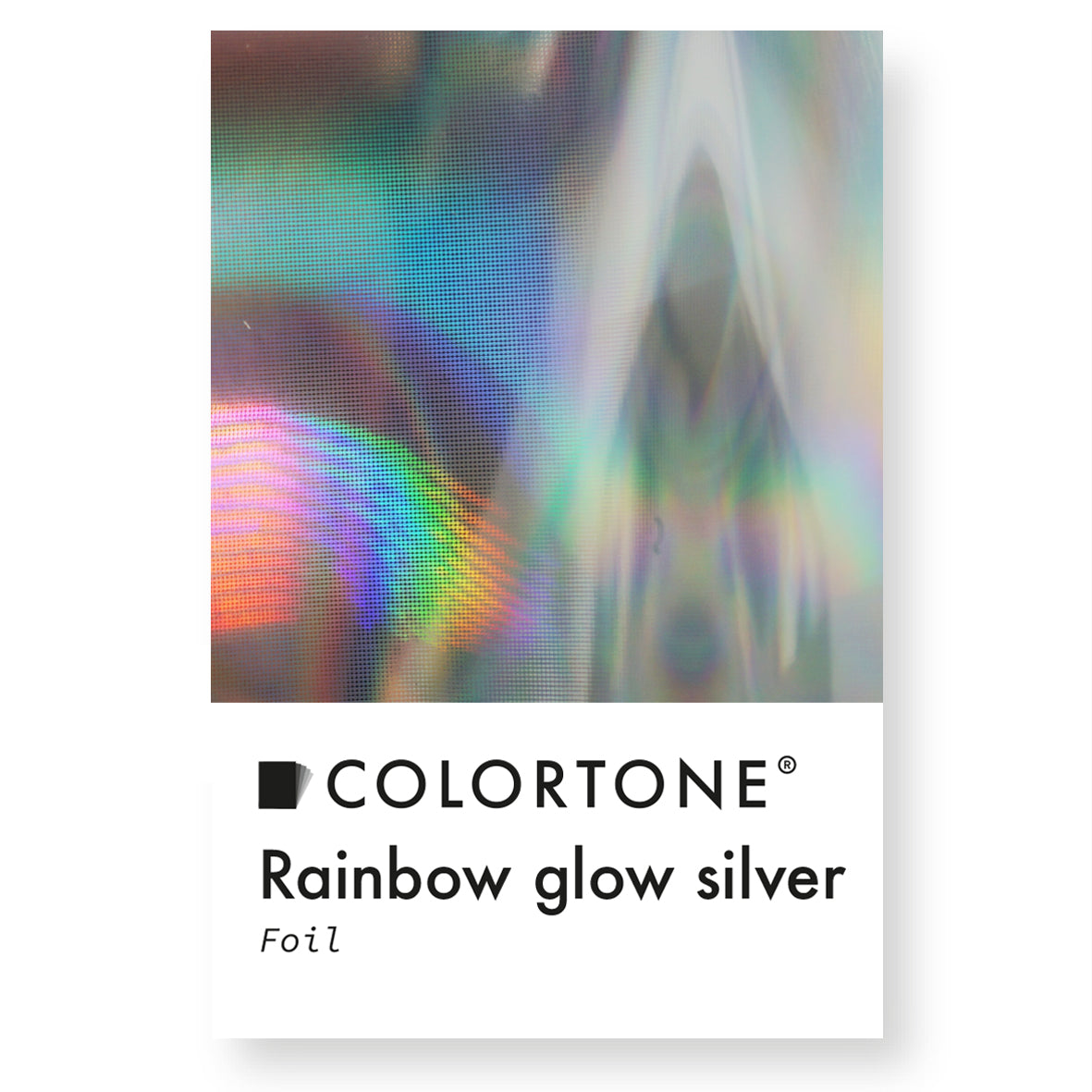 Rainbow Glow Silver Foil - Multicolor | Colortone